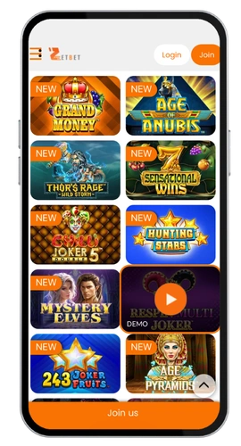 ZetBet Casino site